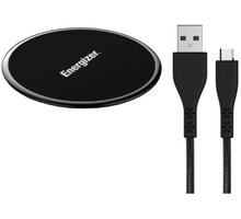 Energizer bezdrátová nabíjecí podložka LifeTime, Qi, 10W, s Micro USB kabelem, černá_725713488