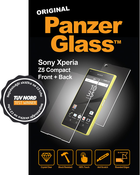PanzerGlass Premium pro Sony Xperia Z5 Compact, čiré přední a zadní sklo_1293810057