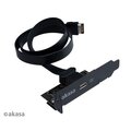 Akasa - USB 3.1 gen 2 Typ C PCI záslepka low profile_610670855