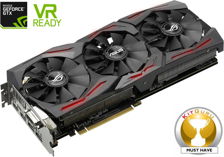 ASUS GeForce ROG STRIX GAMING GTX1080 OC DirectCU III, 8GB GDDR5X_1804389902