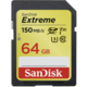 SanDisk SDXC Extreme 64GB 150MB/s UHS-I U3