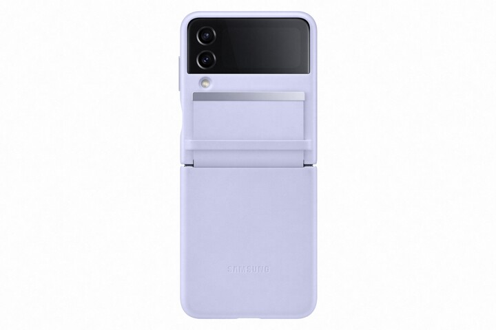 Samsung flipový kožený kryt pro Galaxy Z Flip4, fialová_1070827812