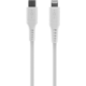 FIXED nabíjecí a datový kabel Liquid silicone USB-C - Lightning, MFi, PD, 0.5m, bílá
