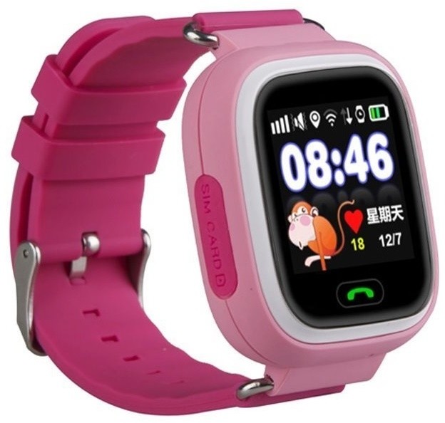 HELMER LK 703 dětské hodinky s GPS lokátorem, růžové_931925781