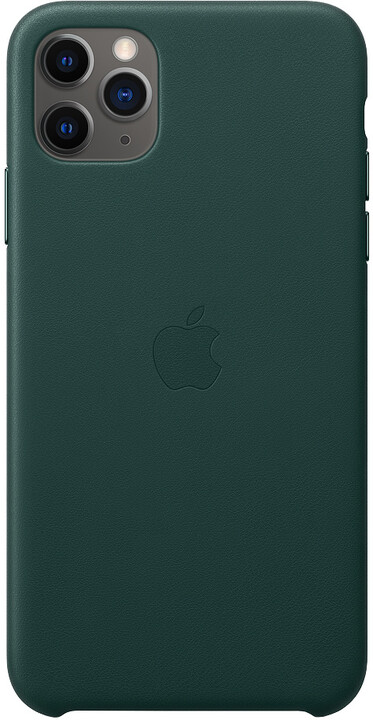 Apple kožený kryt na iPhone 11 Pro Max, piniově zelená_1705800065