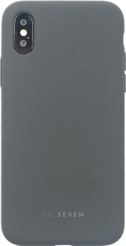 SoSeven Smoothie silikonový kryt pro iPhone X/XS, tmavě šedá_910881521