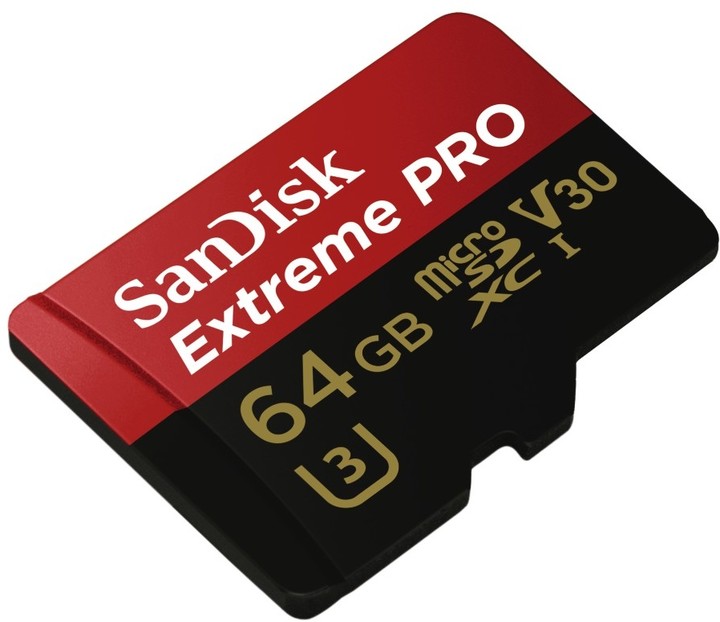 SanDisk Micro SDXC Extreme Pro 64GB 95MB/s UHS-I U3 V30 + SD adapter_2122133127