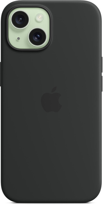 Apple Silikonový kryt s MagSafe pro iPhone 15, černá_161290636