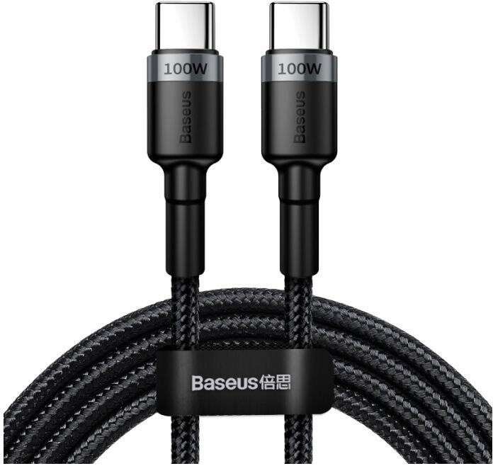 Baseus datový kabel Cafule USB-C, PD 2.0, 100W, 2m, černá_1227700312