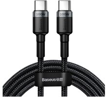 Baseus datový kabel Cafule USB-C, PD 2.0, 100W, 2m, černá_1227700312