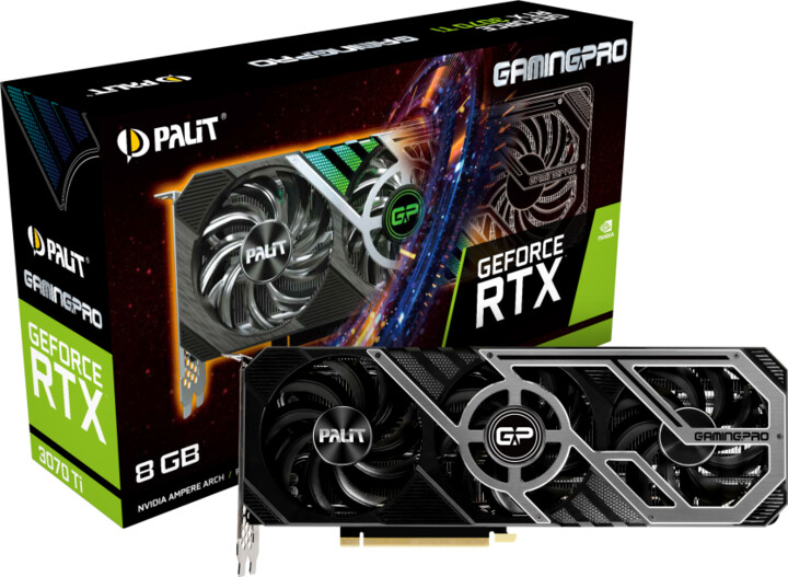 PALiT GeForce RTX3070 Ti GamingPro, LHR, 8GB GDDR6X_1384049845
