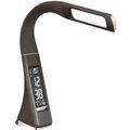 IMMAX LED stolní lampička Leather - 3 různé barvy světla/ flexibilní rameno/ USB/ hnědá