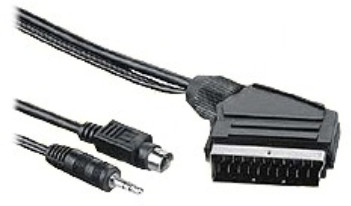 PremiumCord kabel S-video + 3,5mm stereojack na SCART 2m + kondenzátor_628269785