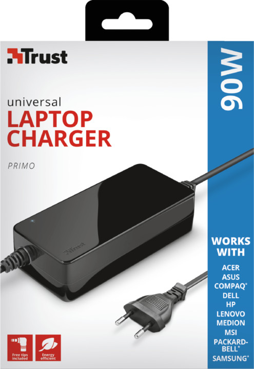 Trust napájecí adaptér 90W PRIMO Laptop Charge_611264535