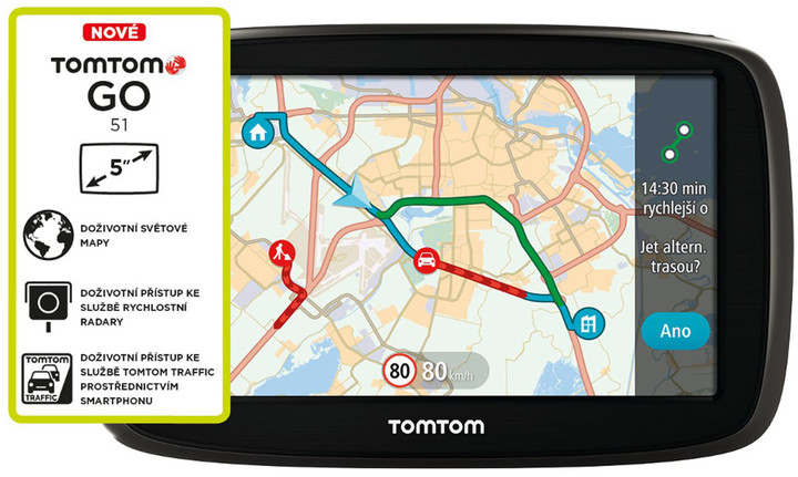 TOMTOM GO 51 World LIFETIME mapy_6788631