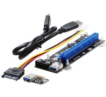 UNIBOS UNRI-104 Riser card PCIe x1 to PCIe x16 + 4-pin power cable - 60cm_450702326