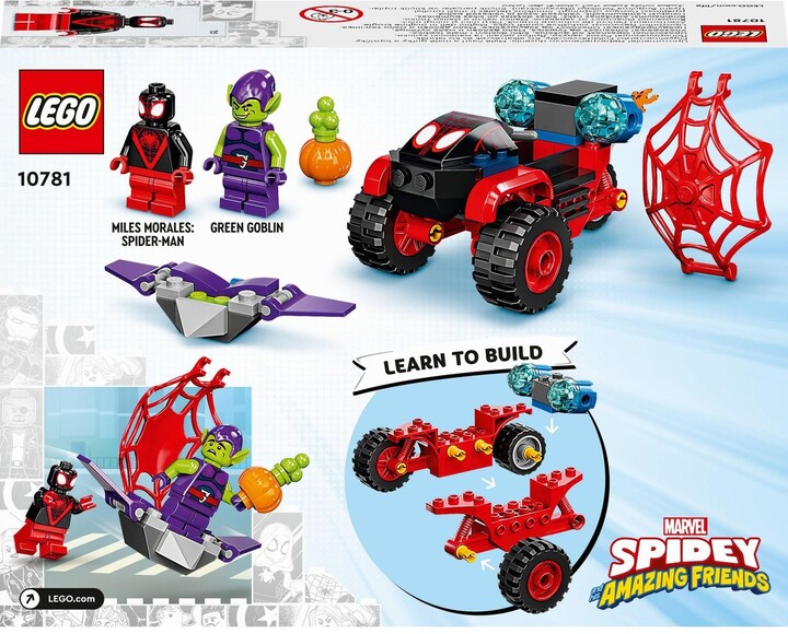LEGO® Marvel Super Heroes 10781 Miles Morales: Spider-Man a jeho techno tříkolka_995130009