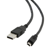 Gembird CABLEXPERT kabel USB A-MINI 5PM 2.0 1,8m HQ zlacené kontakty, černá CCP-USB2-AM5P-6
