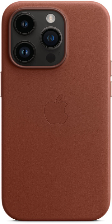 Apple kožený kryt s MagSafe pro iPhone 14 Pro, cihlově hnědá_1078789626