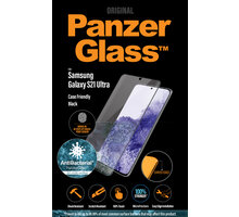 PanzerGlass ochranné sklo Premium pro Samsung Galaxy S21 ultra, antibakteriální, FingerPrint Ready, černá O2 TV HBO a Sport Pack na dva měsíce