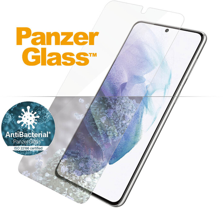 PanzerGlass ochranné sklo Edge-to-Edge pro Samsung Galaxy S21+ 5G, antibakteriální, čirá_832240784