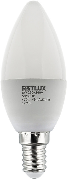 Retlux RLL 259 C35 E14 svíčka 6W WW_2089386714