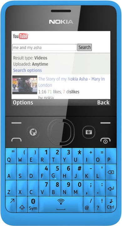 Nokia Asha 210 Dual SIM, modrá_746587816