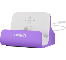 Belkin Mixit nabíjecí a sychronizační dok pro iPhone 5/6/7, vč. light. konektoru, fialová_1278705633