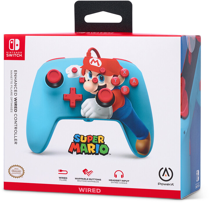 PowerA Enhanced Wired Controller, Mario Punch (SWITCH)_588672000