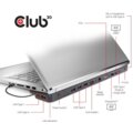 Club3D dokovací stanice USB-C 3.2 s napájecím adaptérem Triple Dynamic PD, 100 W_1652641808