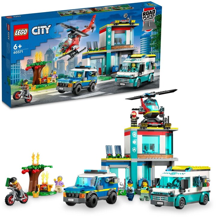 Extra výhodný balíček LEGO® City 60371 Zásahová centrála a 60373 Hasičská záchranná loď a člun_1044736130