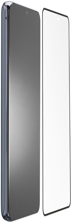Cellularline ochranné tvrzené sklo Antibiom pro Samsung Galaxy S21, antimikrobiální, černá_209722416