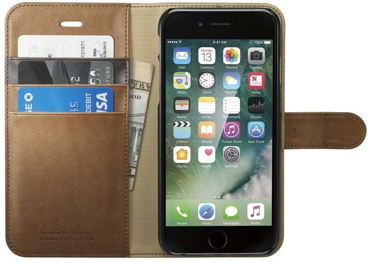 Spigen Wallet S pro iPhone 7, brown_21808436