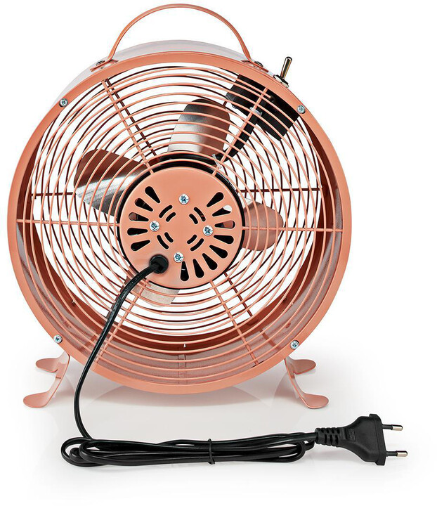 NEDIS stolní ventilátor, 25cm, 20W, 2 rychlosti, růžová_2121085022