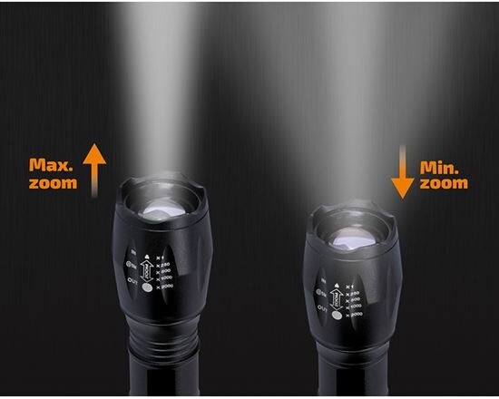 Solight LED svítilna, 300lm, Cree, zoom, powerbanka, nabíjecí Li-Ion_208332793