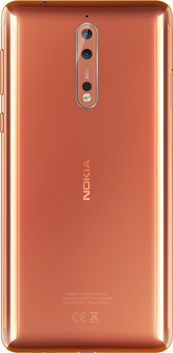Nokia 8, Dual sim, lesklá měděná_1633128604
