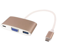 PremiumCord Převodník USB3.1 na VGA + USB3.0 + PD ( USB Power Delivery )_1066823296