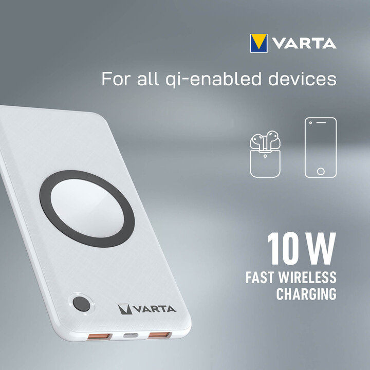 VARTA bezdrátová powerbanka Portable Wireless, 10000mAh_1535990017