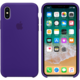 Apple silikonový kryt na iPhone X, tmavě fialová