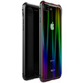Luphie Aurora Magnet Hard Case Glass pro iPhone 7/8 Plus, černo/červená