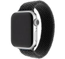 FIXED nylonový řemínek pro Apple Watch, 42/44mm, velikost S, černá_1641710637