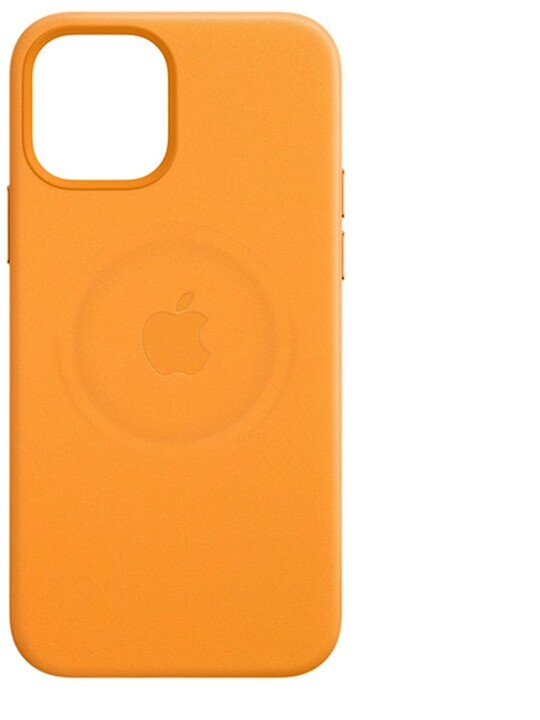 Apple kožený kryt s MagSafe pro iPhone 12 Pro Max, oranžová_224042489