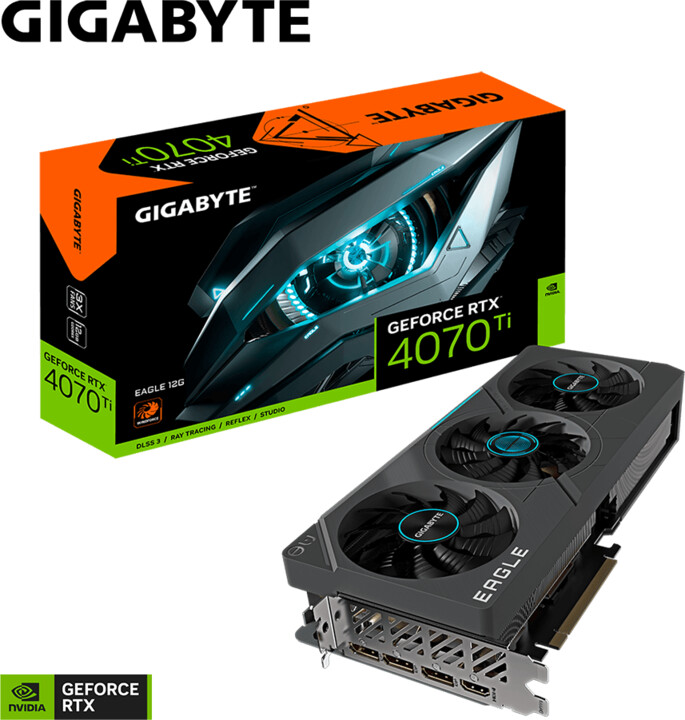 GIGABYTE GeForce RTX 4070 Ti EAGLE, 12GB GDDR6X_1539251745