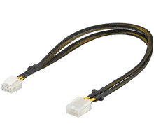 PremiumCord prodloužení napájecího kabelu, 8 pinů, délka 44cm_1791830949