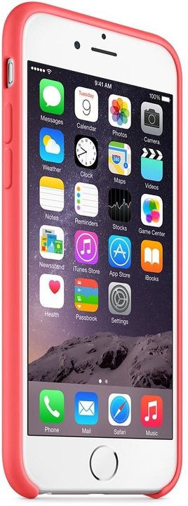 Apple Silicone Case pro iPhone 6, růžová_1376083202