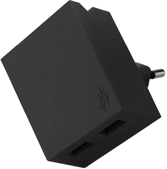 USBEPower LUCKY Hub charger 2USB phone stand, černá_308127306