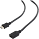 Gembird CABLEXPERT kabel HDMI-HDMI 3m, 1.4, M/F stíněný, zlacené kontakty, prodlužovací, černá_691455500
