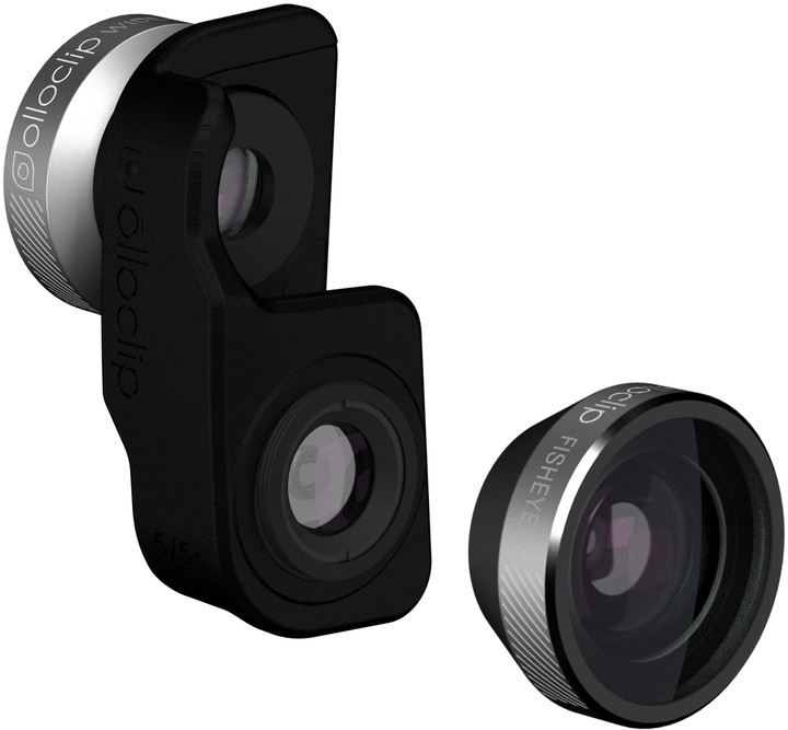 Olloclip 4in1 lens, silver/black - iPhone SE/5s/5_2044275318