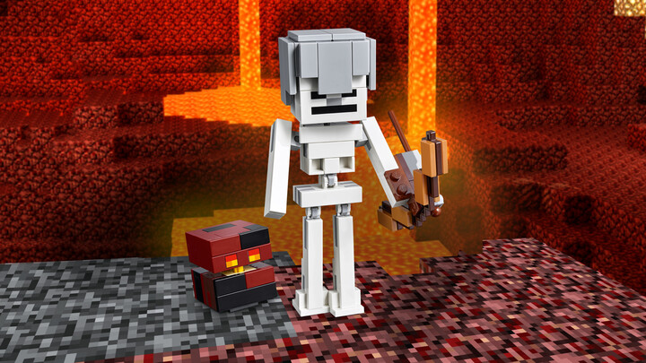 LEGO® Minecraft® 21150 Minecraft velká figurka: Kostlivec s pekelným slizem_1975345088