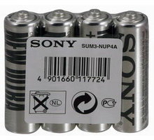 Sony Zinko - chloridové baterie - SUPER 1,5V - 4 ks v balení - R6/AA (SUPER)_1428892372